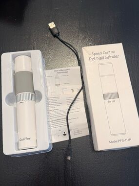 New in Box Casifor Pet Nail Grinder Speed Control Re-Chargeable